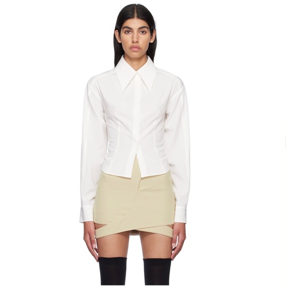 J KOO Beige Cut-Out Mini Skirt & Top New with tags - Picture 5 of 15